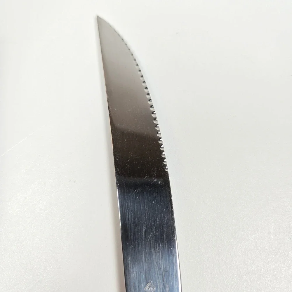 Vintage Oneida Steak Knife Pistol Grip Hollow Stainless Korea Diamond-O mark
